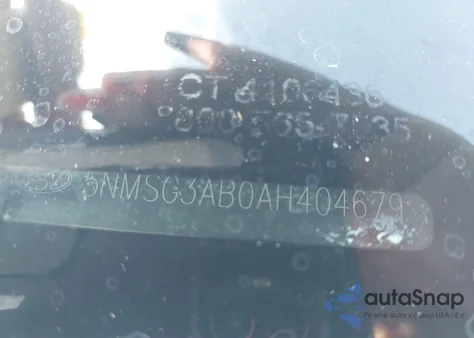 2010 Hyundai Santa Fe Gls из США, поврежденный, VIN 5NMSG3AB0AH404679